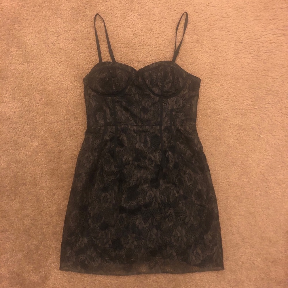 Lacy Black Cocktail Dress